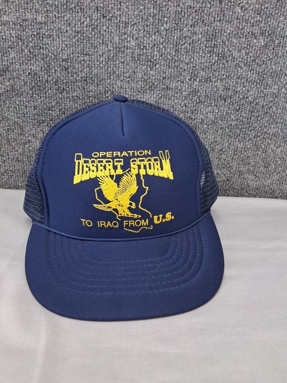 Operation Desert Storm To Iraq From U.S. Hat Snapback Mesh Trucker Ballcap